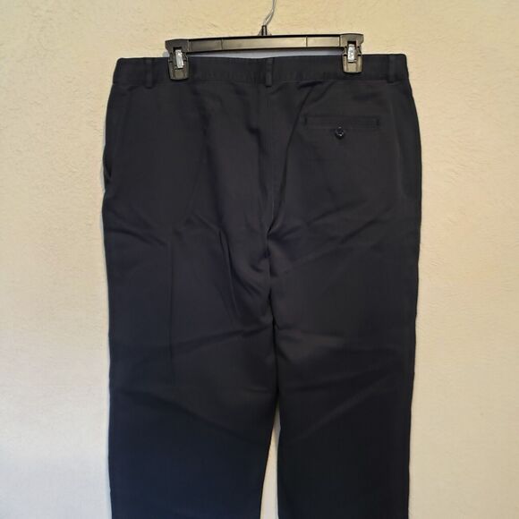 LL Bean Signature Chino Pants Womens 14 Reg Blue Mid Rise Straight Stretch Ctton - Picture 6 of 7
